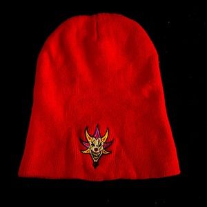 The Mighty Death pop red beanie